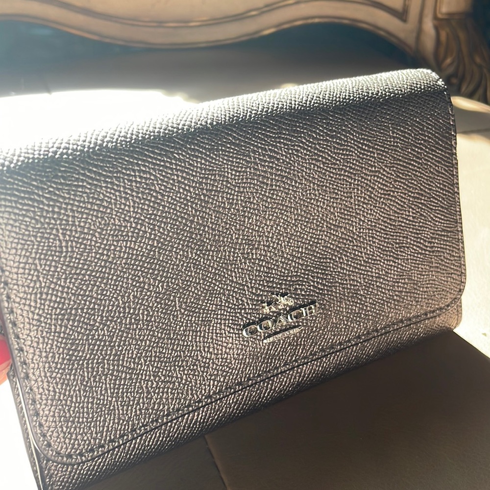 Metallic Bronze Wallet Coach - image 1